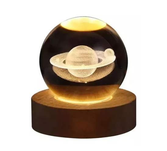 Esfera De Cristal Luz Led